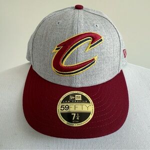 New Era Cleveland Cavaliers Cavs Fitted Hat Mens Size 7 1/4 NBA 59Fifty New NWT